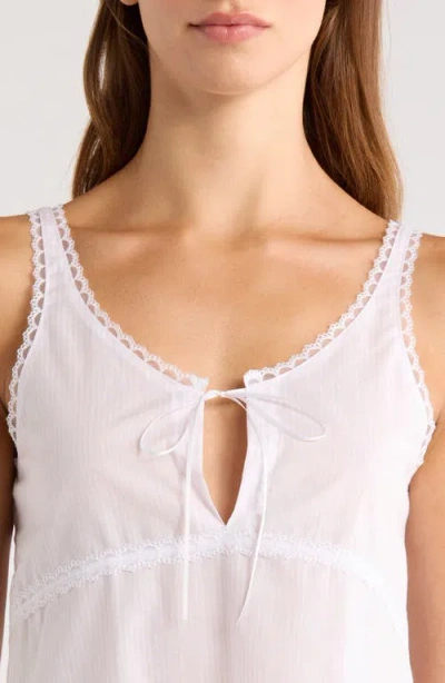 Andine Lulu Lyon Cotton Crop Camisole In White