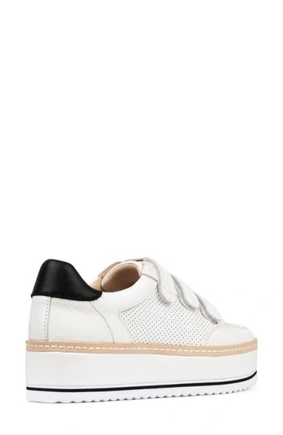 Donald Pliner Platform Sneaker In White