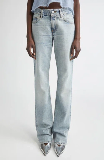 Haikure Carly Low Rise Straight Leg Jeans In Blue
