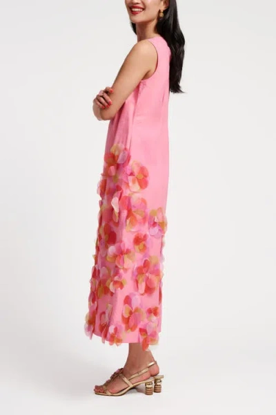 Frances Valentine Origami Dress With Organza Flowers