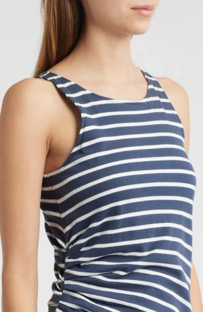Rails Max Stripe Sleeveless Cotton Knit Midi Dress