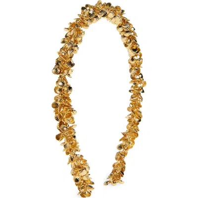 Lelet Ny Marina Gold-plated Clustered Shell Headband