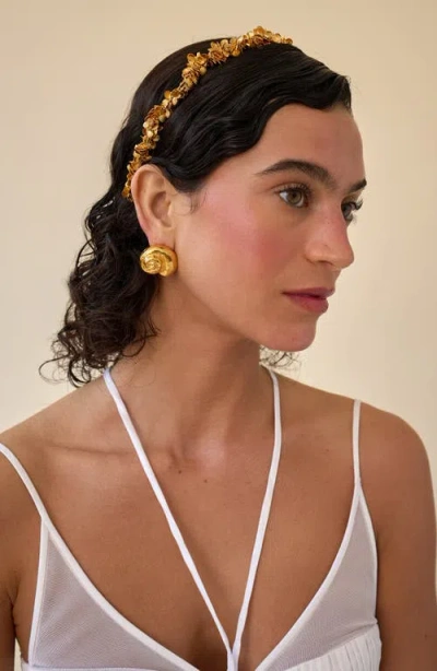 Lelet Ny Marina Gold-plated Clustered Shell Headband
