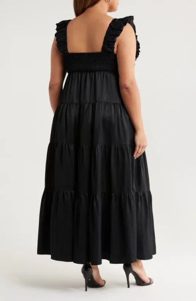 Chelsea28 Ruffle Maxi Dress In Black