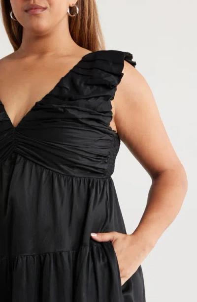 Chelsea28 Ruffle Maxi Dress In Black