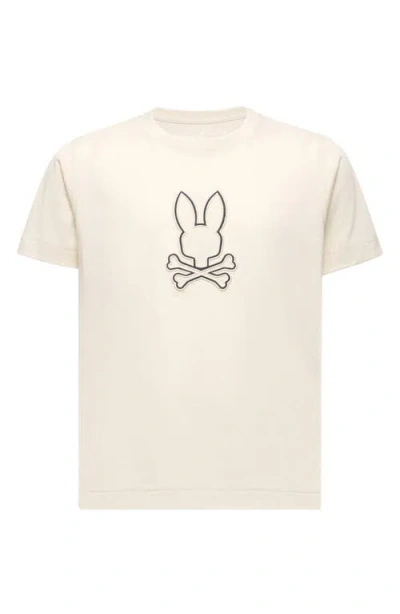 Psycho Bunny Kids' Seth Appliqué Graphic T-shirt In Gray