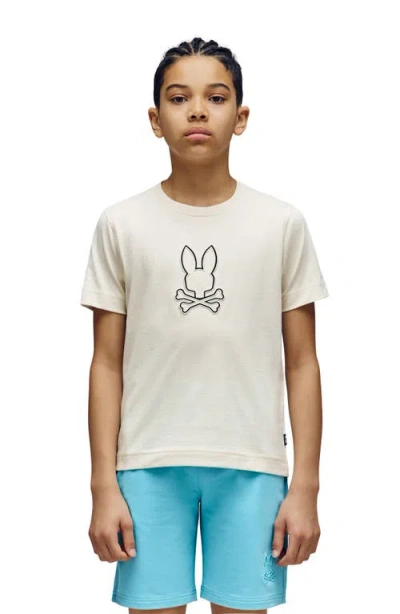 Psycho Bunny Kids' Seth Appliqué Graphic T-shirt In Gray