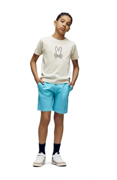 Psycho Bunny Kids' Seth Appliqué Graphic T-shirt In Gray
