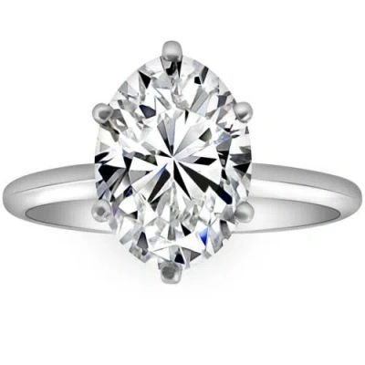 Bliss Diamond Certified 1-5ct Oval Diamond Solitaire Engagement Ring Gold / Platinum Lab Grown