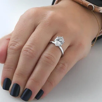 Bliss Diamond Certified 1-5ct Oval Diamond Solitaire Engagement Ring Gold / Platinum Lab Grown