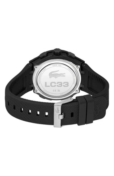 Lacoste Lc33 Silicone Strap Watch, 45mm