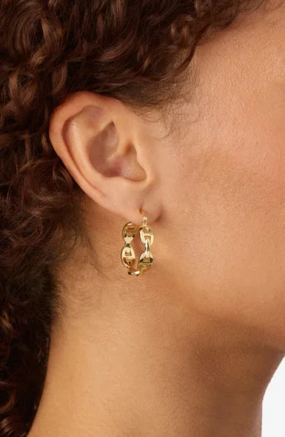 Athra Luxe Mariner Link Hoop Earrings
