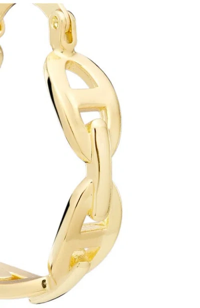 Athra Luxe Mariner Link Hoop Earrings