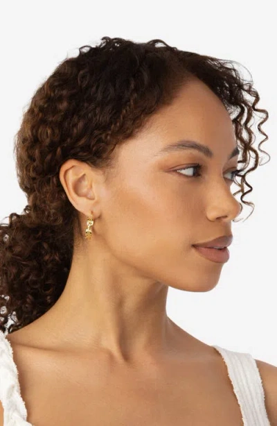 Athra Luxe Mariner Link Hoop Earrings