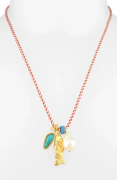 Lizzie Fortunato Minnow Charm Necklace