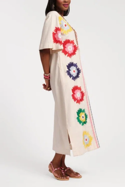 Frances Valentine Charming Caftan Maxi Fireflower Dress
