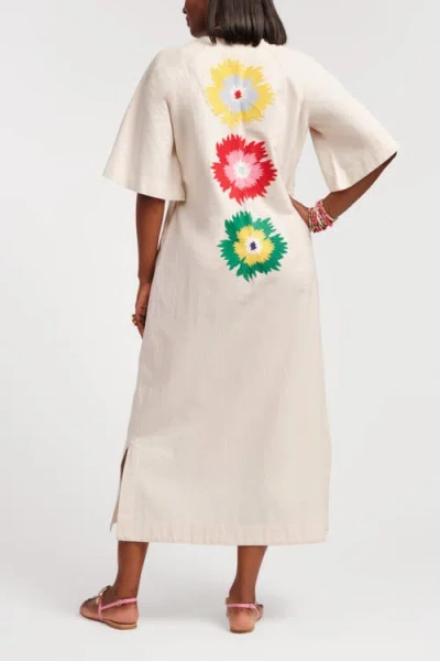 Frances Valentine Charming Caftan Maxi Fireflower Dress