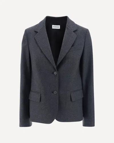 P.a.r.o.s.h P. A.r. O.s. H. Virgin Wool Blazer In Gray