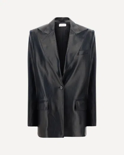 Magda Butrym Leather Blazer Jacket
