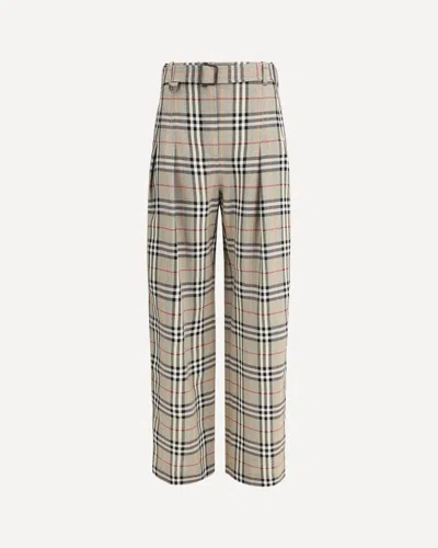 Burberry Check Archive Pants In Multi