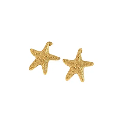 Cioccolato Couture Women's Gold Sea Stars Earrings