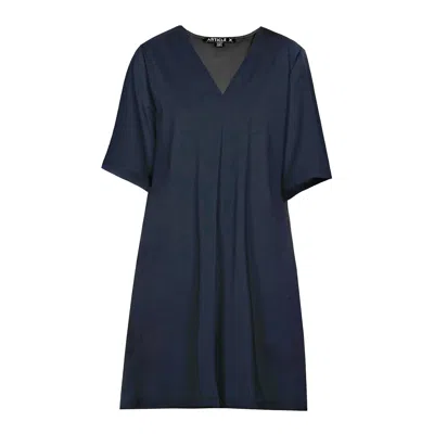 Article X Women's Black V T-shirt Dress
