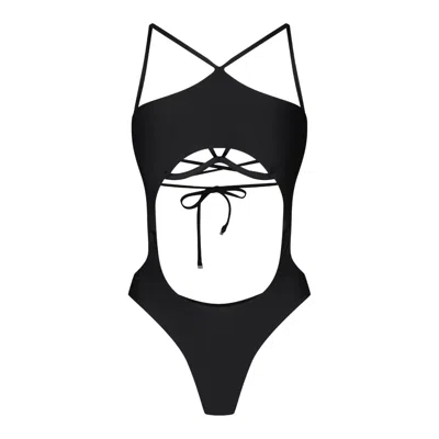 Promees Women's Vane - Black One Piece Swimsuit