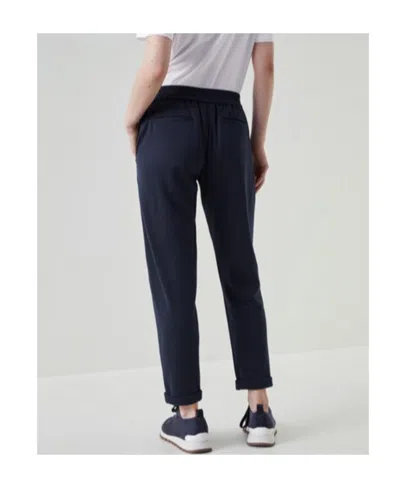 Brunello Cucinelli Drawstring Sweatpants In Blue