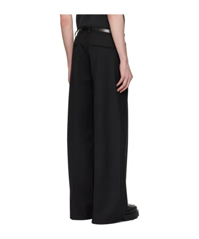 Misbhv Diagonal Zipper Casual Pants In Black