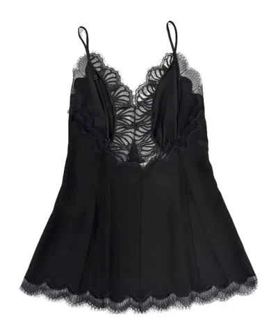 Stella Mccartney Lace Suspenders In Black