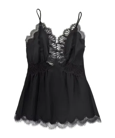 Stella Mccartney Lace Suspenders In Black