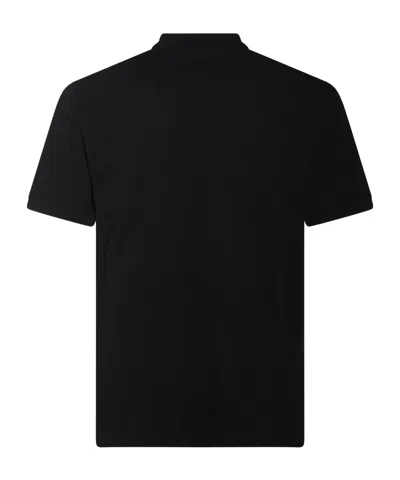 Moschino Graphic Print Polo Shirt With Side Slits