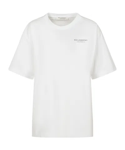Philosophy Di Lorenzo Serafini Logo-printed Crewneck T-shirt In White