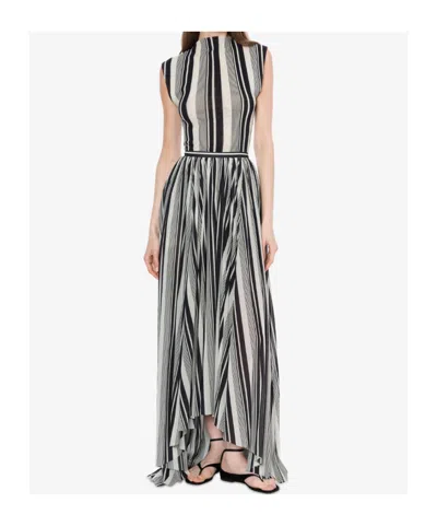 Philosophy Di Lorenzo Serafini Stretch Tulle Fabric With Striped Top