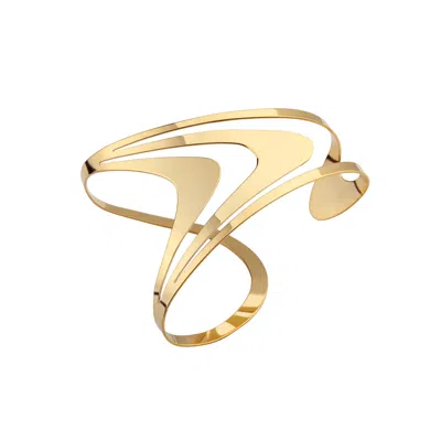 Hota Hota Jewellery Women's Magma Palm Cuff – High Polish – Gold-plated – Left