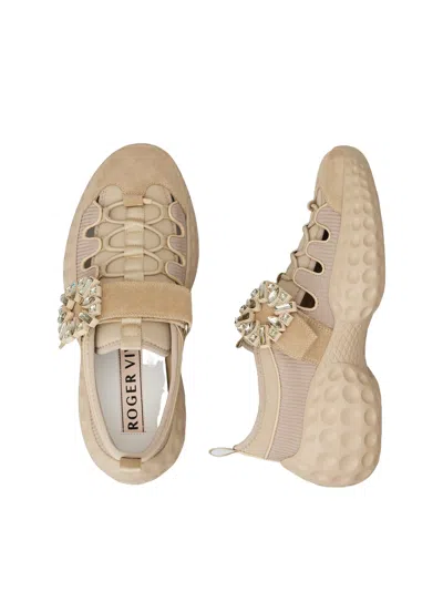 Roger Vivier Viv' Run Light Trekky Sneakers In Fabric