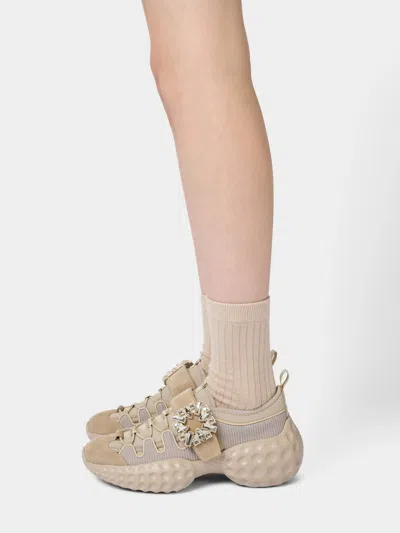Roger Vivier Viv' Run Light Trekky Sneakers In Fabric