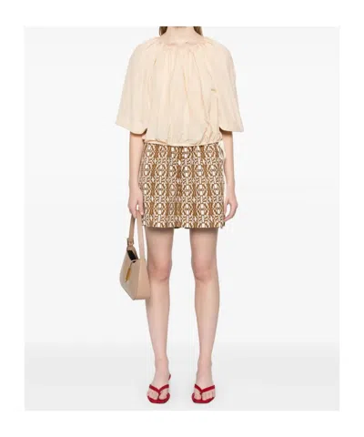 Philosophy Di Lorenzo Serafini Ruched Detailed Blouse In Pink