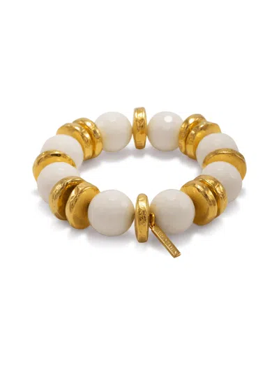 Jaredjamin Women's Olivia White Stretch Bracelet