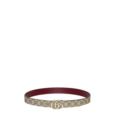 Gucci Reversible Gg Marmont Thin Belt