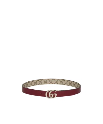 Gucci Reversible Gg Marmont Thin Belt
