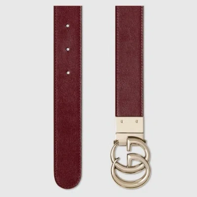 Gucci Reversible Gg Marmont Thin Belt