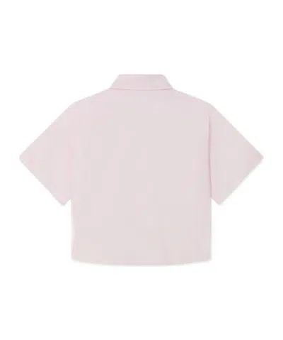 Kenzo 'boke Flower 2.0' Short Dropped Shoulders Shirt In Cotton Poplin In Pink
