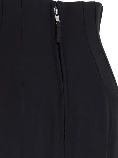 Rick Owens Wool Blend Maxi Skirt