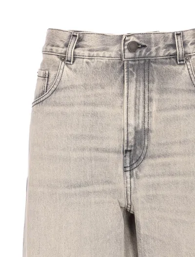 Haikure 5-pocket Trousers With Belt Loops And Contrast Stitching In Gray