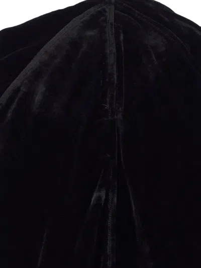 Rick Owens Velvet Sleeveless Floor-length Dress In Black