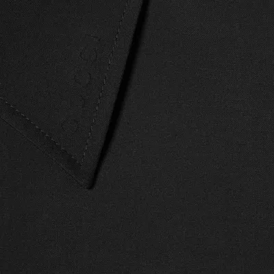 Gucci Bonded Wool Coat With Logo In Black