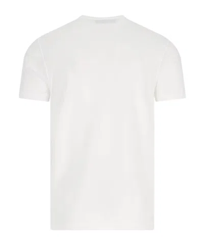 Zanone Classic Round Neck T-shirt In Soft White Cotton