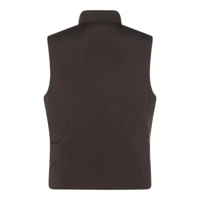 Moorer Padded Vests With High Collar And Side Pockets