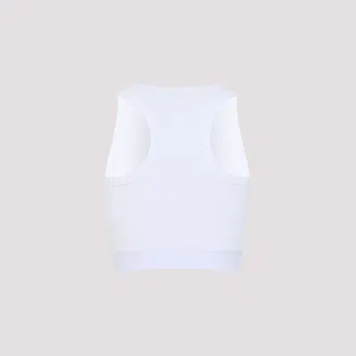 Givenchy Cropped Tank Top In Cotton With Band Clothing In White